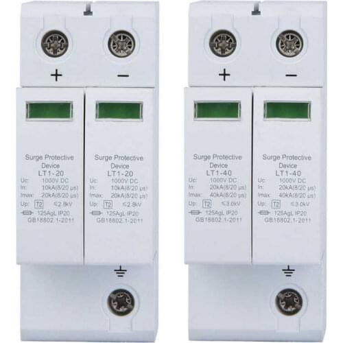 2P Surge Protective Device DC Photovoltaic Lightning Protector Low-voltage Arrester