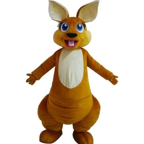 Hot Sale 2019 Adult Lovely Kangaroo Mascot Costume Custom Made Mascot Fancy Dress Costumes Animal Costume Party Costumes