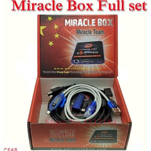 100% original Miracle Box Full set Miracle box + Miracle Dongle + UMF All Boot cable
