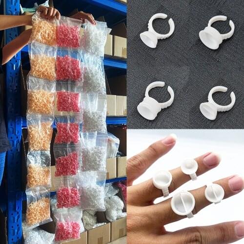 100Pcs Disposable Permanent Makeup Ring No Divider Tattoo Ink Pigment Holder Cup Size S/M/L