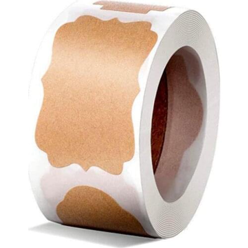 150pcs Label Decorative Stickers Kraft Christmas Gift Tags Present Sticker Labels for Jars Glass Bottles and Oil Roller Bottles