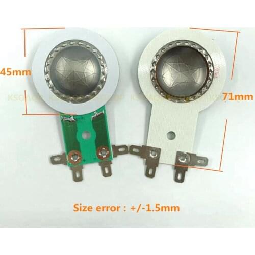 2pcs Diaphragm 8ohm for Foster/Fostex N30,025H27, 025H30 25.4mm speaker part
