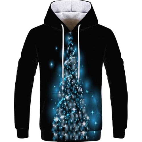 2020 Christmas hooded sweatshirt 3d printed hooded long sleeve jacket for men and women couples casual hooded pullover