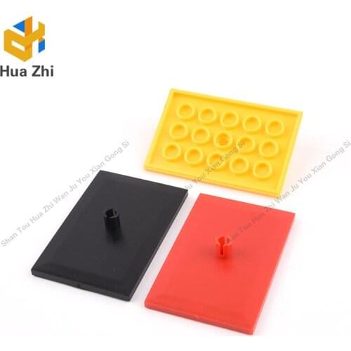 Building Blocks Parts 4025 8PCS Tile Special 6 x 4 with Beveled Edges and 5mm Pin (Train Bogie Plate) LEGOING MOCS Education