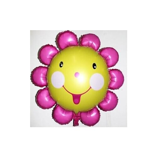 Large Size Sunflower Smile Alumium Foil Balloons Birthday Party Decorations Kids Wedding Party Suppliers Air Balls