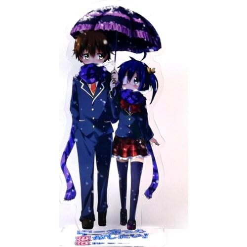 Chuu Ni Byou De Mo Koi Ga Shi Tai Togashi Yuuta Takanashi Rik GM acrylic stand figure model plate holder cake topper anime