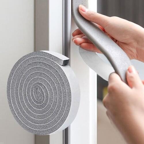 Door Window Sealing Strip Polyurethane Cuttable Weatherproofing Soundproof for Doors Window Shower Glass Slit D1