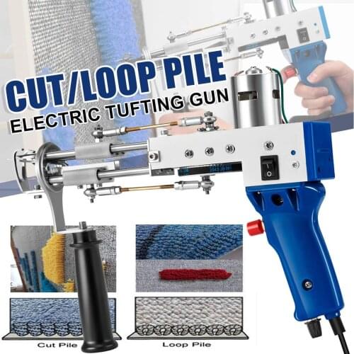 Electric Carpet Tufting Gun Hand Tufting Gun Cut Pile or Loop Pile Carpet Tapestry Weaving Flocking Knitting Machine TD-01 TD-02