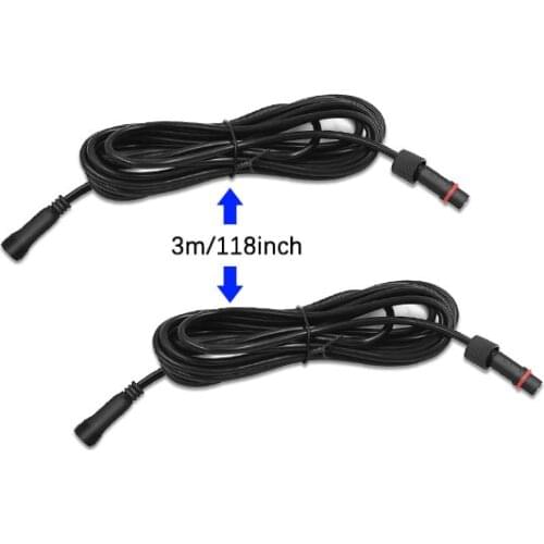 It is the price of 2pcs 3 meters line （black
