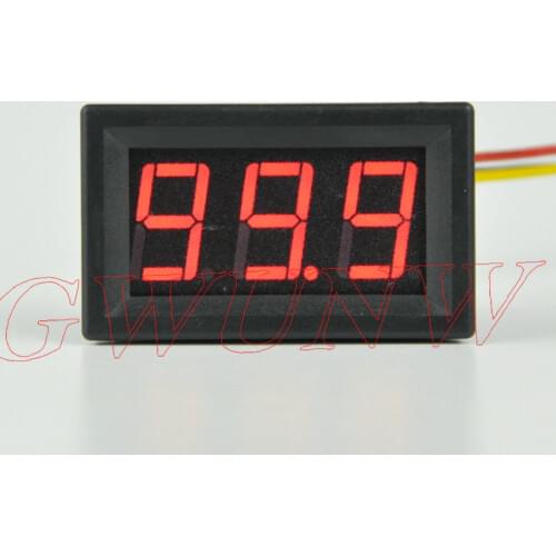 GWUNW BY356V DC 0-99.9(100)V 3 bit digital voltmeter Panel Meter Voltage Tester Meter