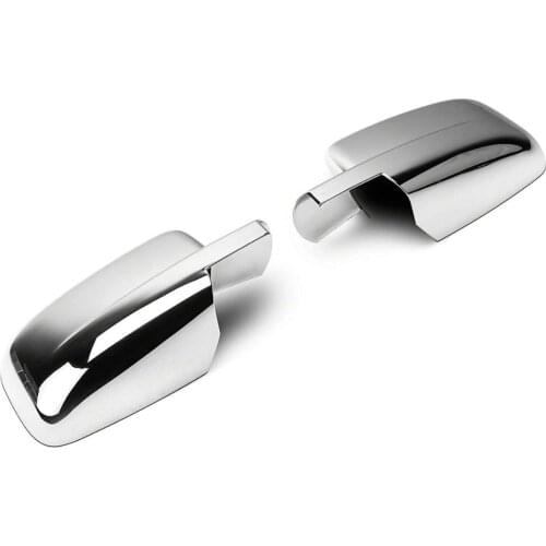 Chrome Door Side Mirror Covers For 2009-2015 Dodge RAM 1500 / 2010-2014 RAM 2500 3500 - Full Mirror Covers, Without Signal Cut