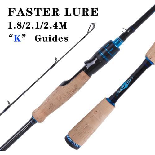 MIFINE Faster Carbon Lure Rod 1.8m 2.1m 2.4m 3section Baitcasting Fishing Rod Travel Ultra Light Casting Spinning Lure7-28g M/MH