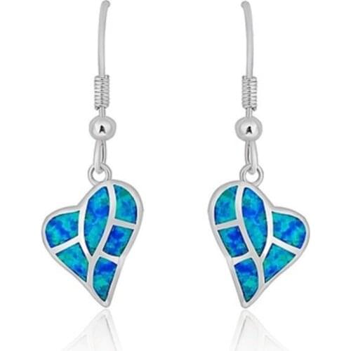 Hot Selling Fashionable Stylish Romantic Heart-Shaped Split Design Sense Pendant Earrings Women Wedding Engagement Party Jewelry