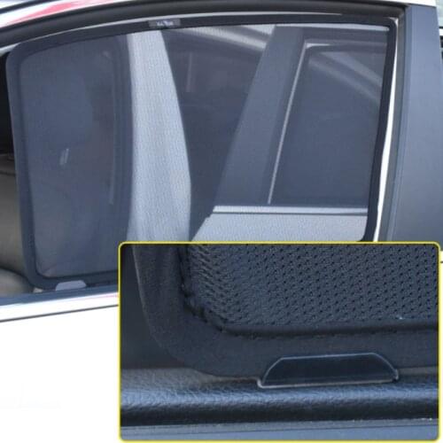 Magnetic Car Window Sunshield Sunshade Gauze Mesh Protection Cover Car Styling For Volvo S90 2017 2018