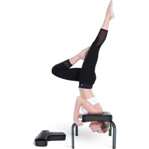 Multi-functional Yoga inverted stool thickened carbon alloy steel pipe bracket fitness equipment soft PU material training chair