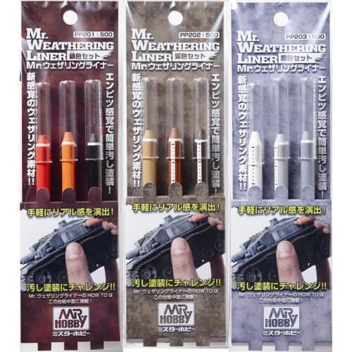 Mr Hobby Weathering Liner Rust Color Set Scenario Modelling Pigment Do Old Effect of Battle Damage Model Special Accessories