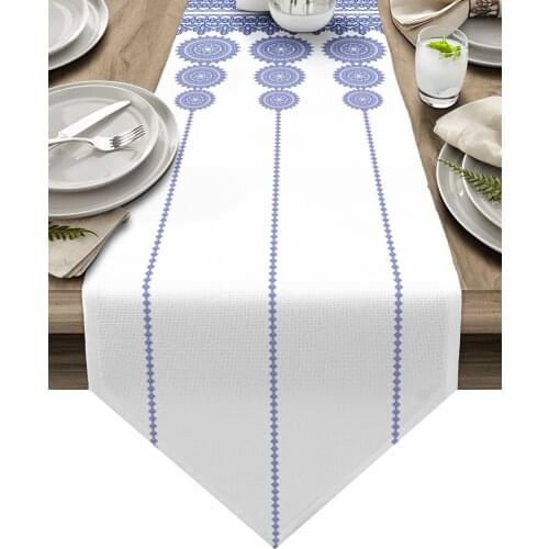Bohemian Style Mandala Pattern Table Runners Home Dining Coffee Table Decor Table Cloth Wedding Decoration Table Cover