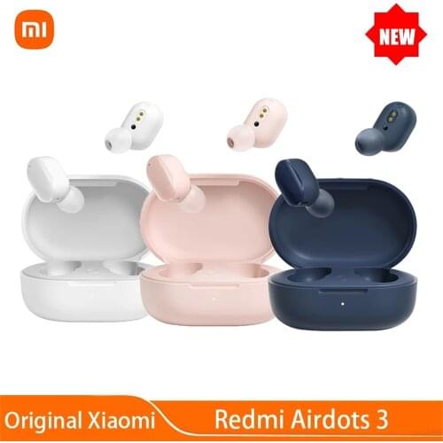 Original Xiaomi Redmi AirDots 3 True Wireless Bluetooth 5.2 Headphones Fast Charging Earphones Stereo Bass Handsfree Mi Earbuds