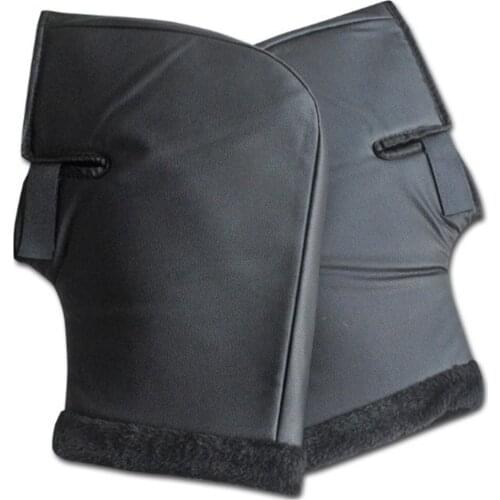 Motorcycle Handlebar Gloves Winter Leather Waterproof Protective Handlebar Thermal Gloves Large Mouth Cuff