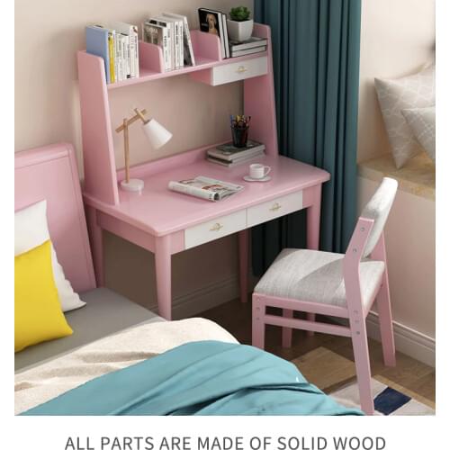 Nordic bedroom solid wood small desk home learning game entertainment computer desk