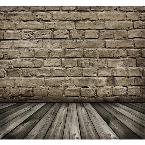 TR real dark brick wall photography backdrops newborn 5ft x7ft dark wood floor photo background for photo studio kids props