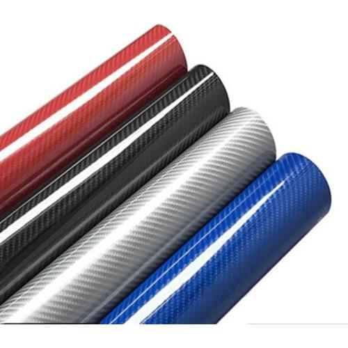 5D Carbon Fiber Vinyl Wrap Film Car Stickers for Volkswagen Polo VW Golf 5 7 T5 Peugeot 206 307 308 207 3008 407 208 508 2008