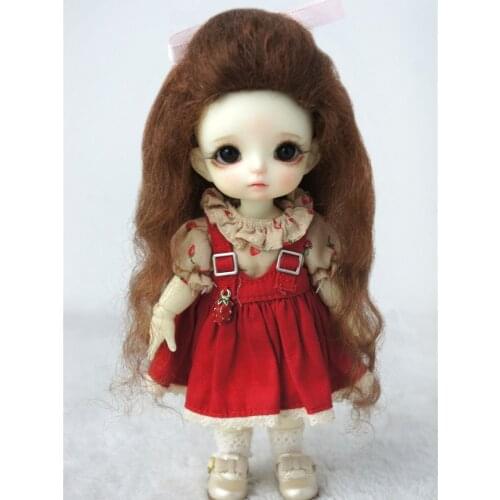JD327 Cute curly bjd doll wigs 3-4inch tiny dolll cute curly mohair BJD doll accessories