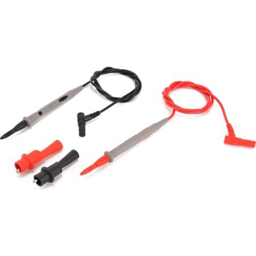 High Precision Sharp Probe Test Lead 1000V 20A + Alligator Clips Clamp Cable Tester For Digital Multimeter Mayitr