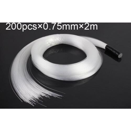 0.75mmX200pcsX2Meters PMMA plastic fiber optics for all kind led light engine driver