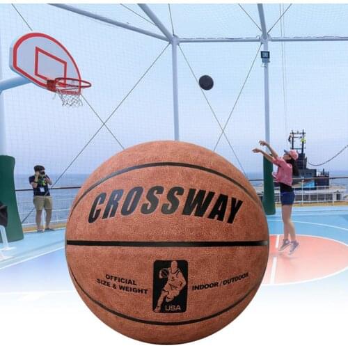 1 Set Practice Basketball Non-Slip Anti-Leakage Microfiber Beginners Basketball Outdoor Hardwood Court Basketball for Athletics