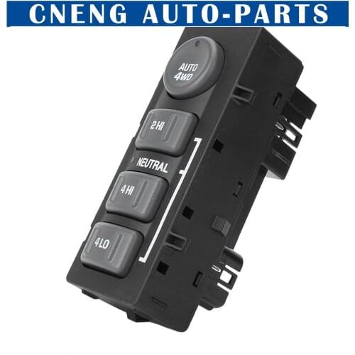 15709327 4 Wheel Drive Control Switch 4WD 4x4 Transfer Case Button for Chevrolet AVALANCHE Silverado TAHOE GMC Sierra Yukon