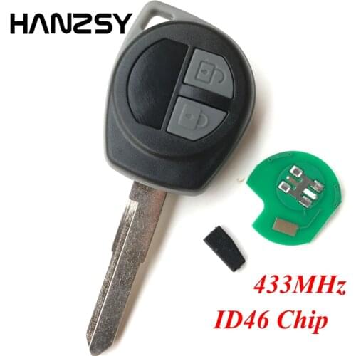 2 Buttons 433MHz Car Remote Key For SUZUKI SWIFT SX4 Alto JIMNY VITARA IGNIS Splash 2005 2006 2007 2008 2009 2010 with ID46 Chip