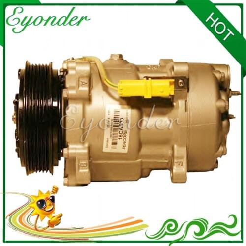 AC A/C Air Conditioning Compressor Cooling Pump for Peogeot PARTNER 5F 1.9 2.0 307 SW CC 6453JN 6453LR 6453QL 9655421780 6453TE