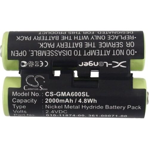 Cameron Sino 2000mAh Battery For Garmin Striker 4 Fishfinder Montana 600t Camo Oregon 600 Oregon 600t Oregon 650 Oregon 650t
