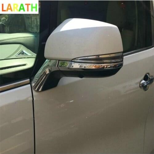 Car auto cover styling For Toyota Alphard 2015 2016 ABS chrome side wing fender rearview door back mirror antiscuff rib cap trim