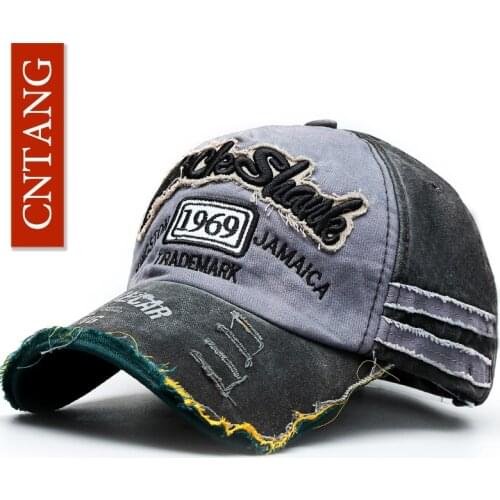 CNTANG Summer Fashion Vintage Baseball Cap Casual Washed Cotton Snapback Embroidery Caps For Men Women Fashion Hat Unisex gorras