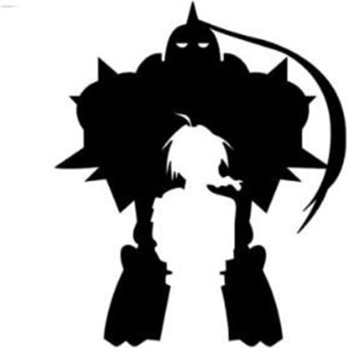 Black/Sliver Fullmetal Alchemist Car Sticker for Truck Window Bumper Auto Door Vinyl Waterproof C404
