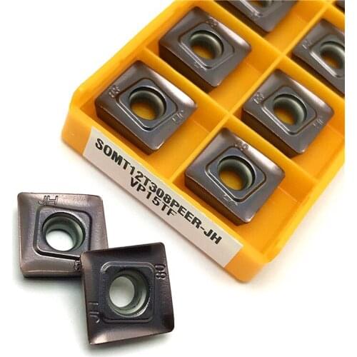 SOMT12T308 JH VP15TF/UE6020 Milling inserts CNC Metal Cutting tools Carbide insert SOMT 12T308 Milling Lathe tool