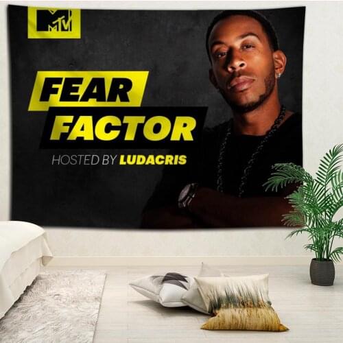 Custom Ludacris printed Creative tapestry living room bedroom background wall fabric hanging painting small fresh
