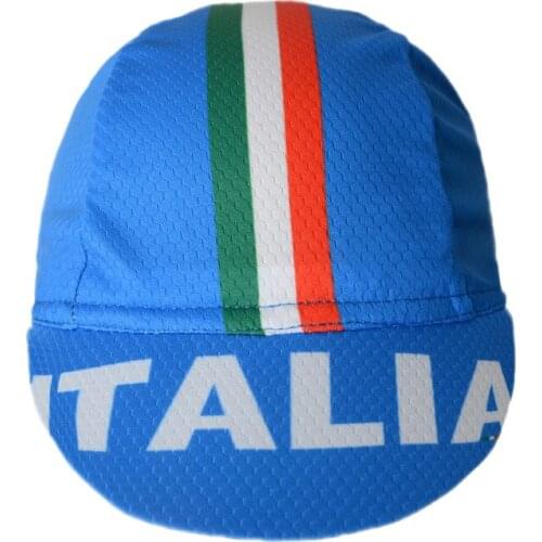 2021 New ITALIA 100% Polyester Outdoor Sport Baseball Bike Bicycles Moto Headwear Helmet Headband Hats Bandana Cycling Cap