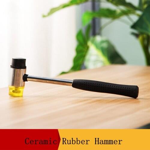 Pottery Tools Double Face Tap Rubber Hammer Pottery Mallet Multifunction Non Slip Double-Headed Hammer For Clay Hand Tool