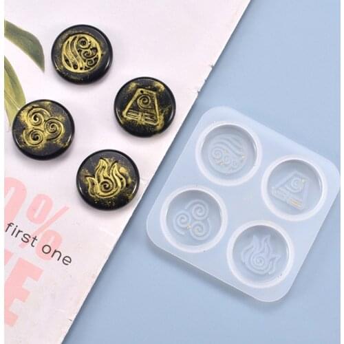 Religion Symbols Hanging Pendant Casting Silicone Mould DIY Crafts Making Tool Crystal Epoxy Resin Mold