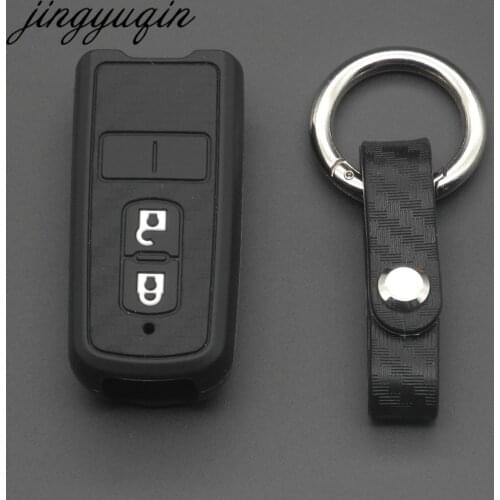 Jingyuqin Carbon Silicone Motor key cover case for Honda PCX 150 hybrid X-ADV SH125 Scoopy SH300 Forza 125 2BTN Remote Keychain