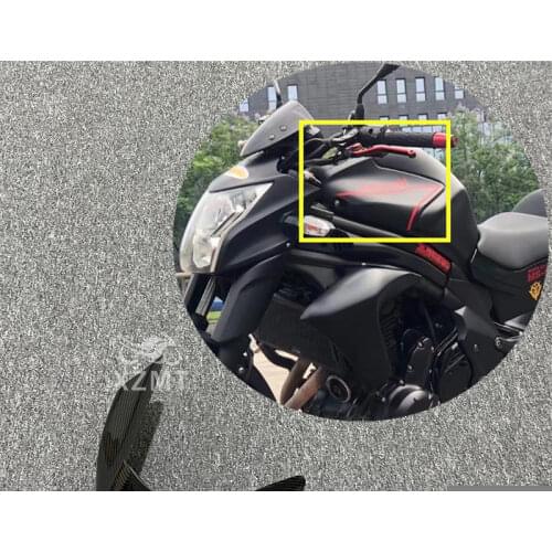 Carbon fiber paint Radiator Covers Fairing Front Fuel Tank Cover Fit For Kawasaki ER 6N ER6N ER-6N 2012 2013 2014 2015 2016
