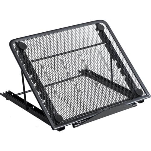 Metal Portable Folding Laptop Stand Computer Increase Shelf Adjustable Bookshelf