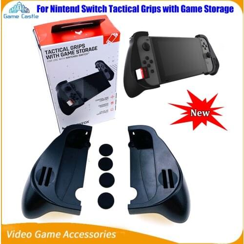 2020 New Upgraded Tactical Dockable Trigger Hand Grip Case for Nintendo Switch Joy-Con Shell Game Storage Enhanced Trigger Drops