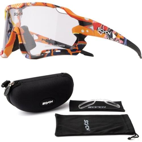 Men Women Cycling Photochromic Glasses Sport Sunglasses Road Bike Eyewear Bicycle MTB Goggle Outdoor Fishing Driving Anti-Glare