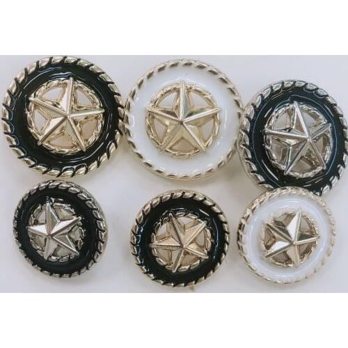 10pcsFaux Pearl Gold Metal Women Coat Buttons For Clothing Garment Decorative Large Vintage Buttons Sewing Accessories Wholesale