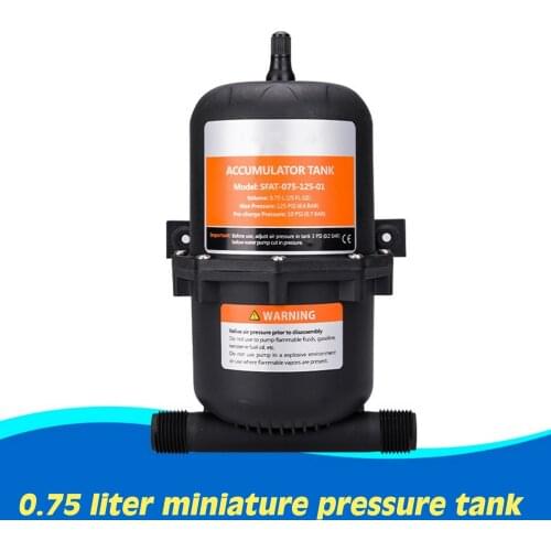 12V Water Pump Accumulator Pressure Tank Water Pump Flow Control Tank 0.75 Liter 25PSI Waterproof Pump for Marine RV Boat