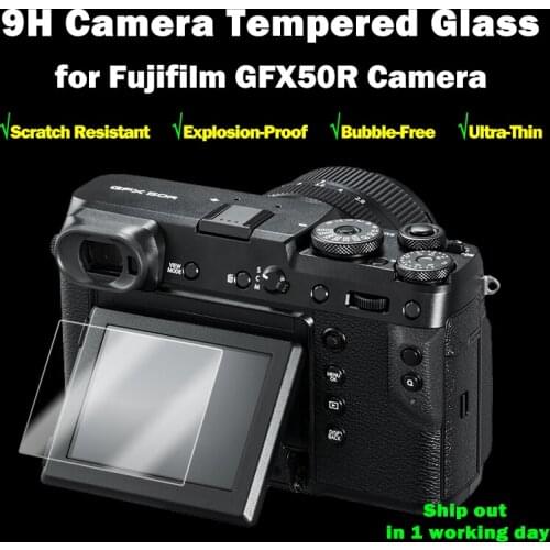 2PCS PACK Fuji GFX 50R Camera Glass Hardness Tempered Glass Ultra Thin Screen Protector for Fujifilm GFX50R GFX 50 R Camera